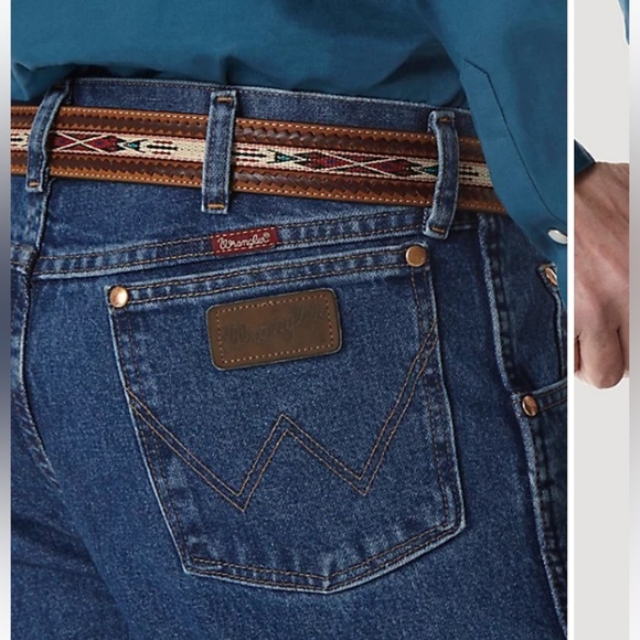 WRANGLER 31 COWBOY CUT 100% COTTON JEANS SIZE 35/34 - Picture 5 of 11